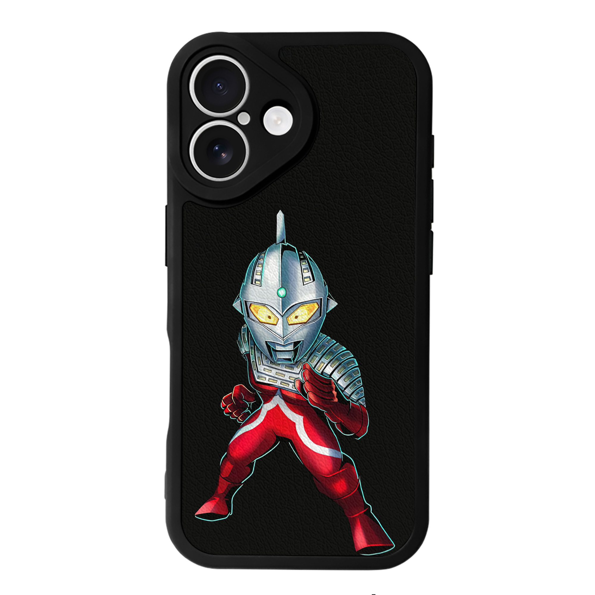 （画像用） ウルトラマン Ultraman 【iPhone 16シリーズ対応】シリコンスマホケース（レザー調） 材質：シリコン